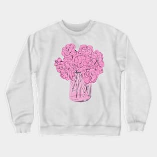 pink bouquet of peonies Crewneck Sweatshirt